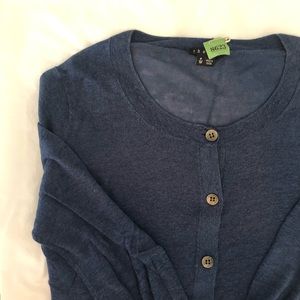 Blue Theory linen blend cardigan - sz S/P
